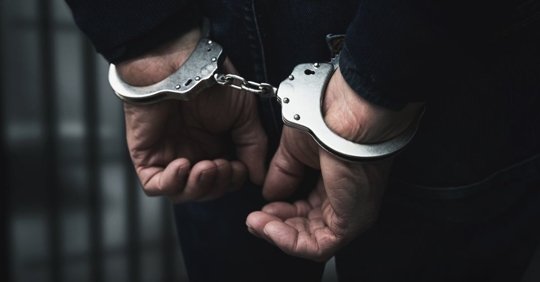 man in handcuffs