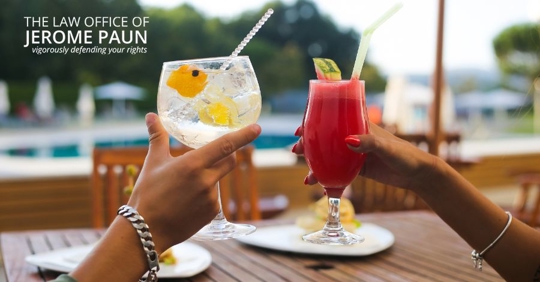 people drinking cocktails